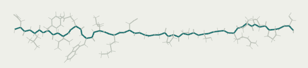 Protein folding Trp-Cage line