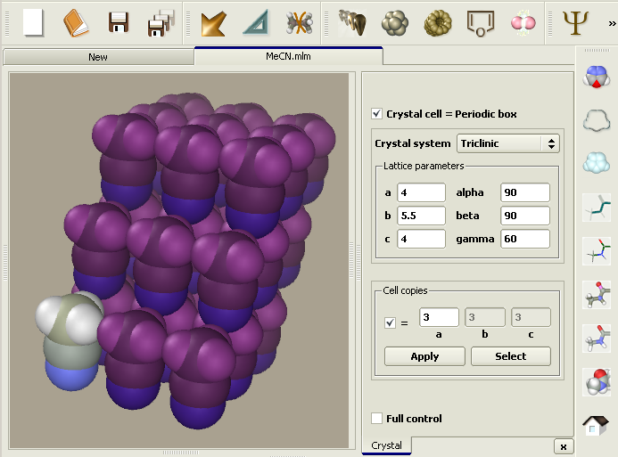 Build crystal example